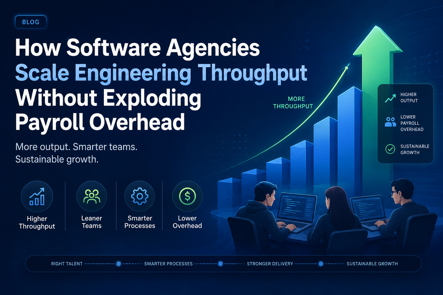 How Software Agencies Scale Engineering Throughput Without Exploding Payroll Overhead
