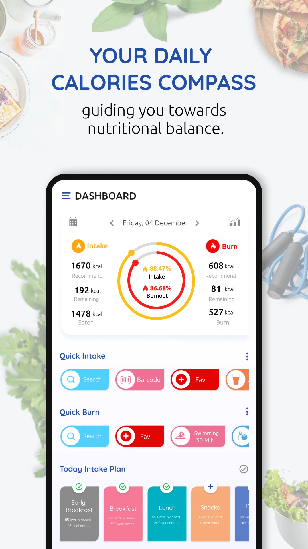 Abiliquest: food, water, vitals and community in one wellness app - screen 1